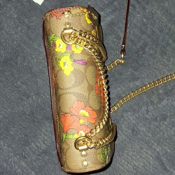 Coach Mini Klare Crossbody In Signature Canvas With Floral Print - Picture 6 of 11